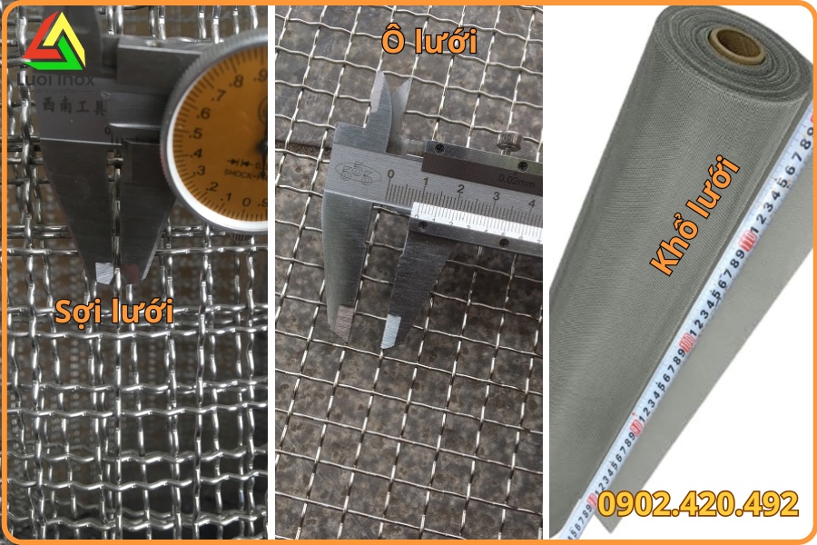 Quy cách và thông số kỹ thuật lưới inox