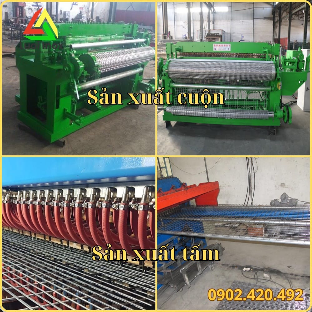 Tấm lưới thép hàn sợi trơn hàn giao điểm, dùng làm cốt thép chịu lực đổ bê tông