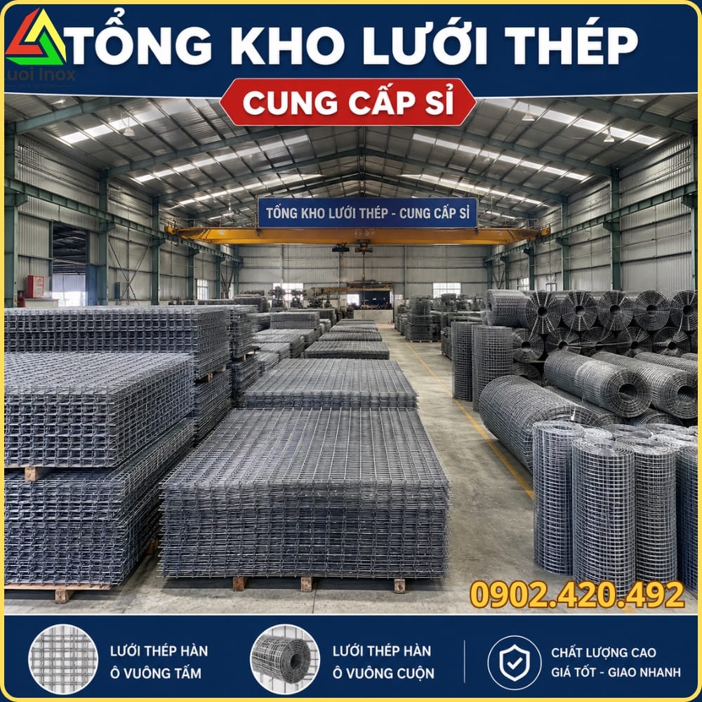 Dùng thước kẹp đo trực tiếp đường kính sợi lưới thép trước khi chốt mua