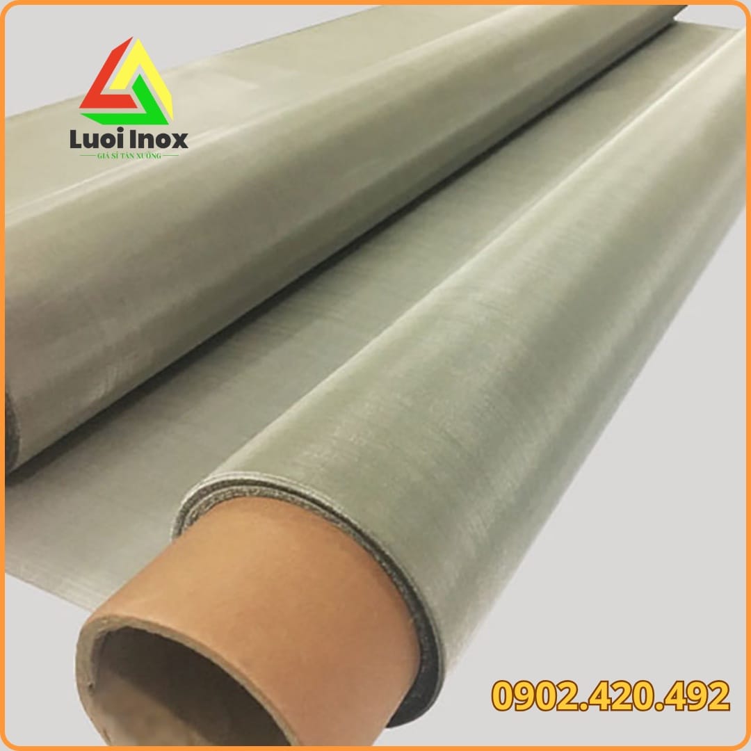 Cuộn lưới inox 316 đan ô vuông, dòng thép không gỉ Austenitic có thêm Molypden