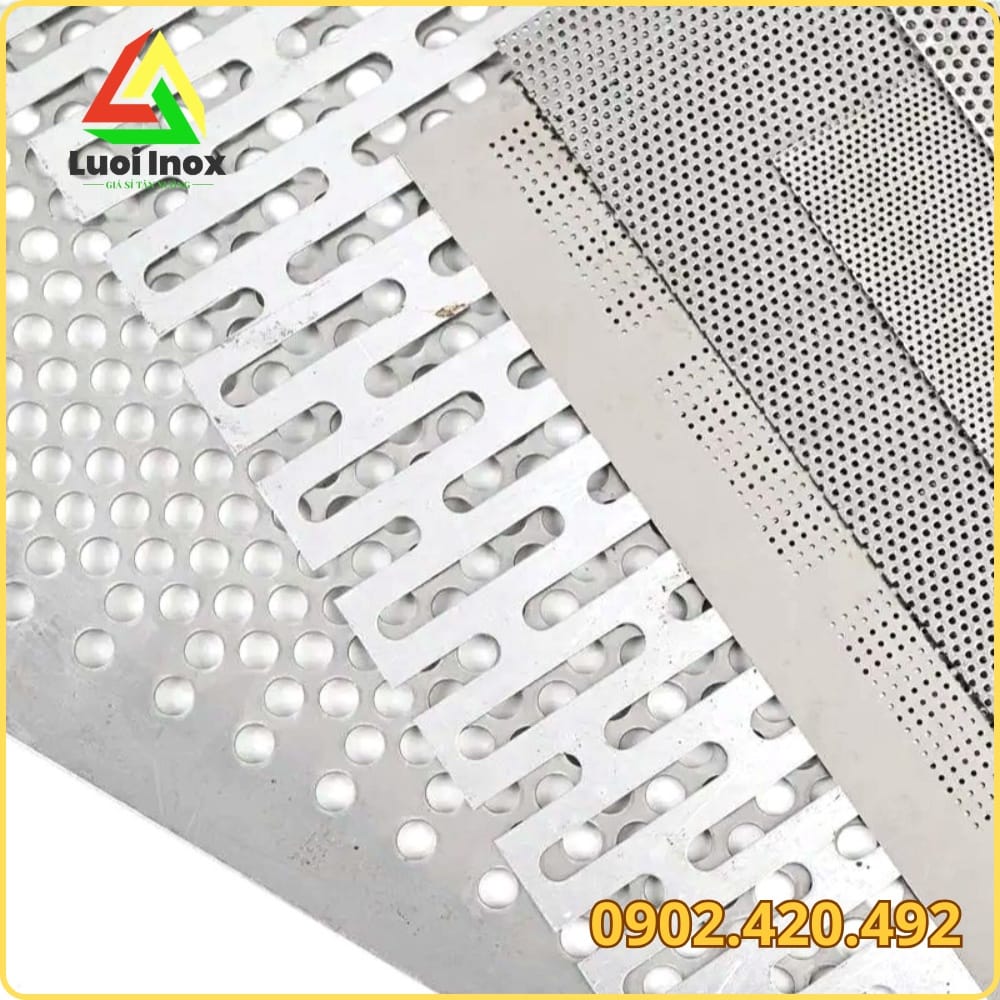 Kỹ thuật dập lỗ trên tấm thép, minh họa nguyên tắc đường kính lỗ và độ dày tấm