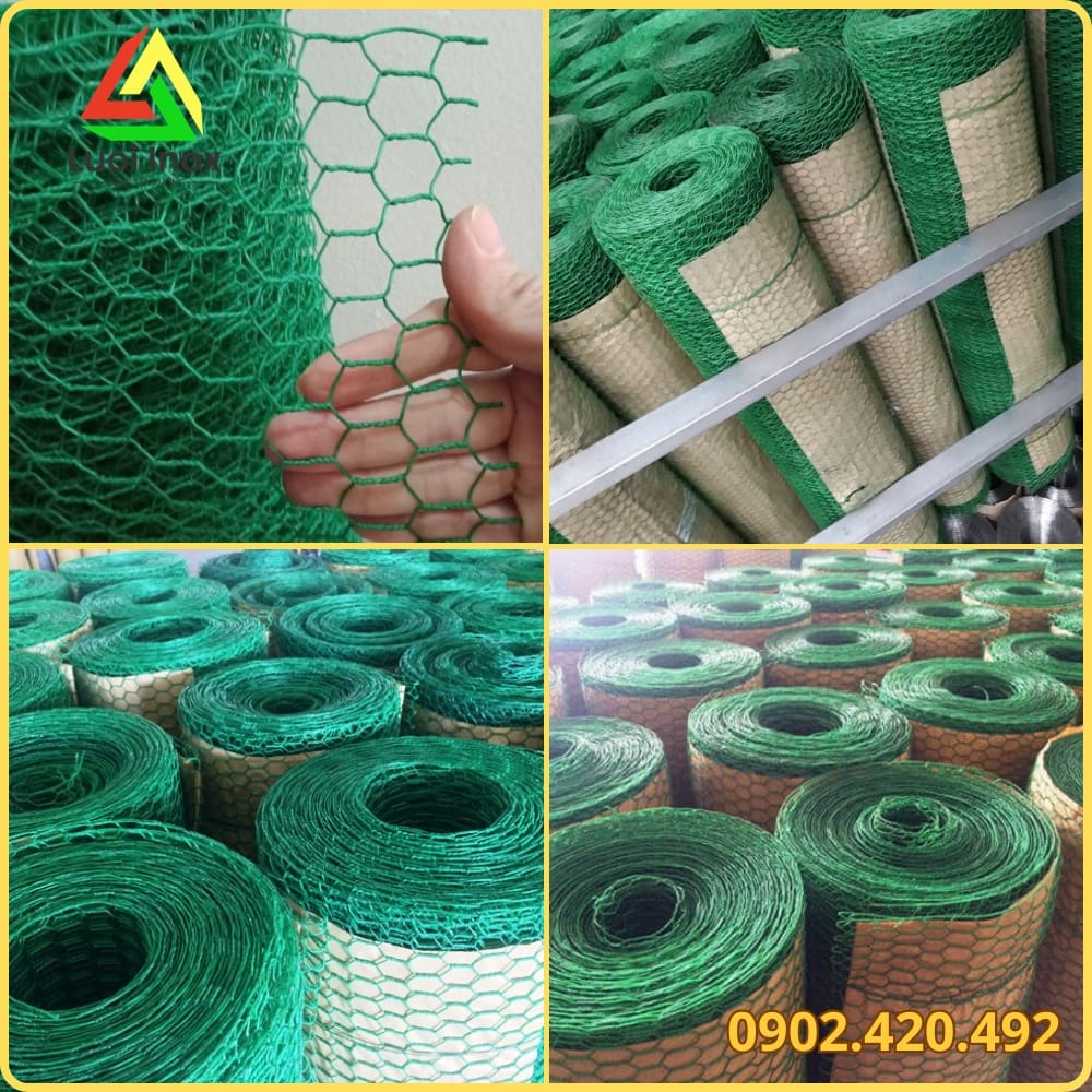 Bảng thông số mắt lưới, cỡ sợi, khổ và chiều dài cuộn lưới thép hàn bọc nhựa