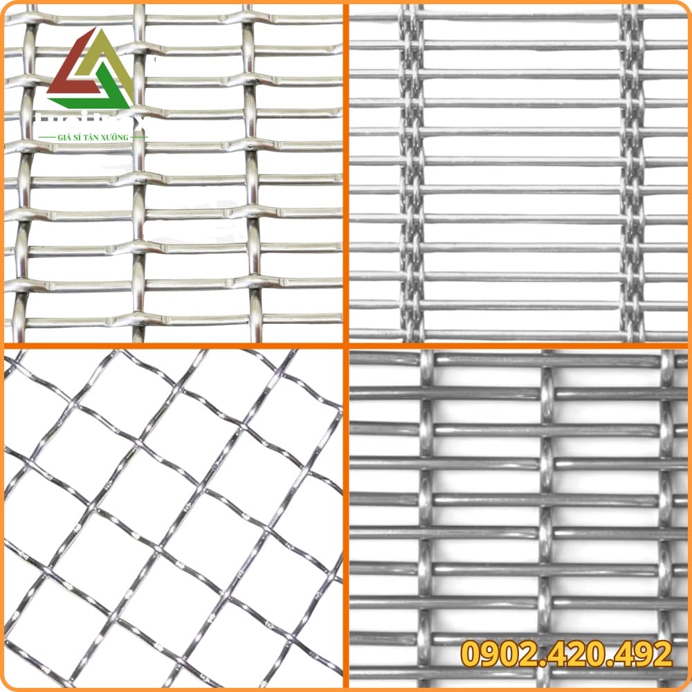 Đo đường kính cáp và khoảng cách mắt lưới an toàn inox trước khi đặt hàng thi công
