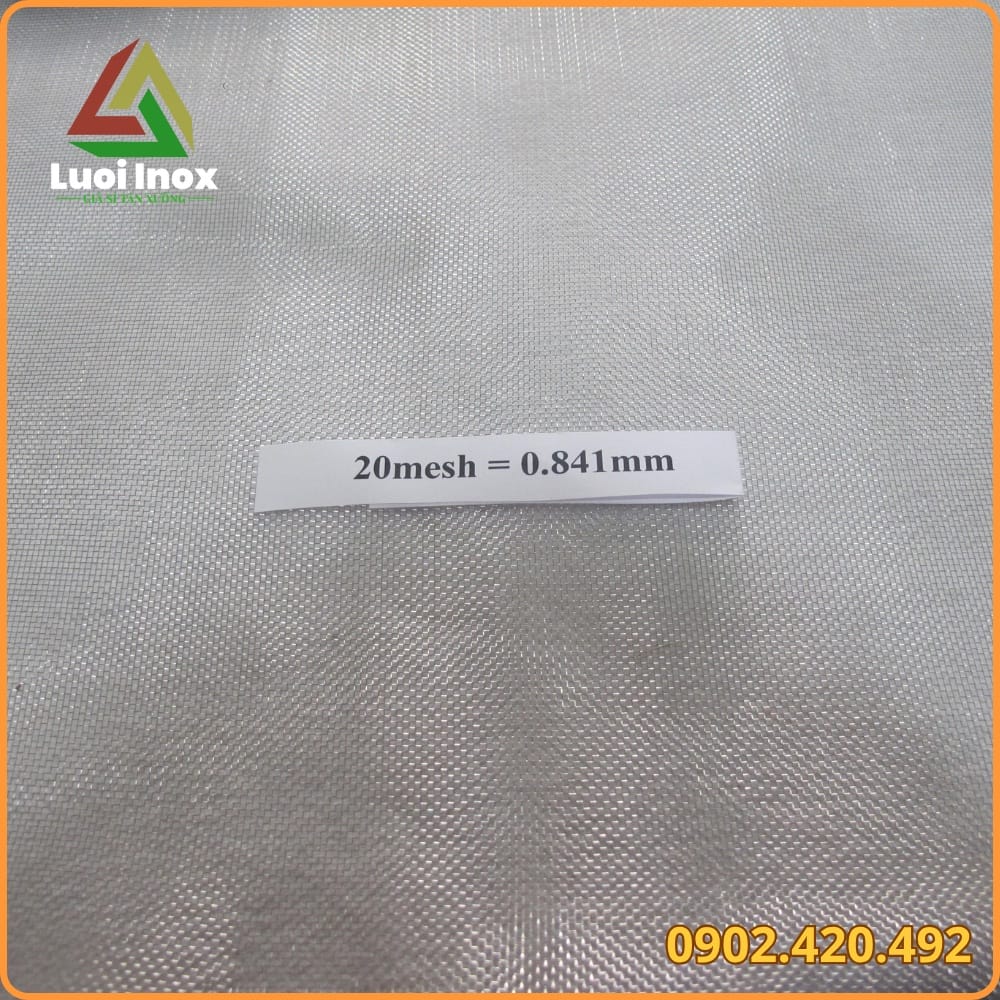 Cuộn lưới inox với các khổ 1m 1,2m 1,5m và đường kính sợi khác nhau trước khi đặt hàng