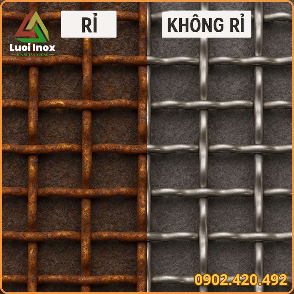 Thợ cố định mép lưới chống chuột bằng nẹp vít tránh bung khe hở