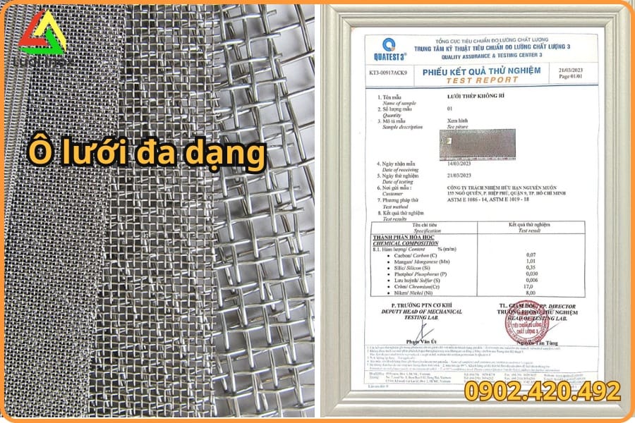 Cách thử nam châm và nhỏ axit phân biệt lưới inox 304 thật với 201 giả