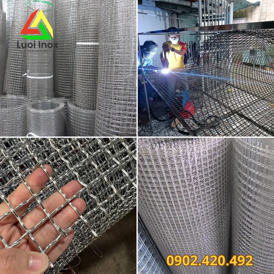Sơ đồ 3 bước chọn lưới inox 10x10 theo mục đích sử dụng và khổ cuộn phù hợp