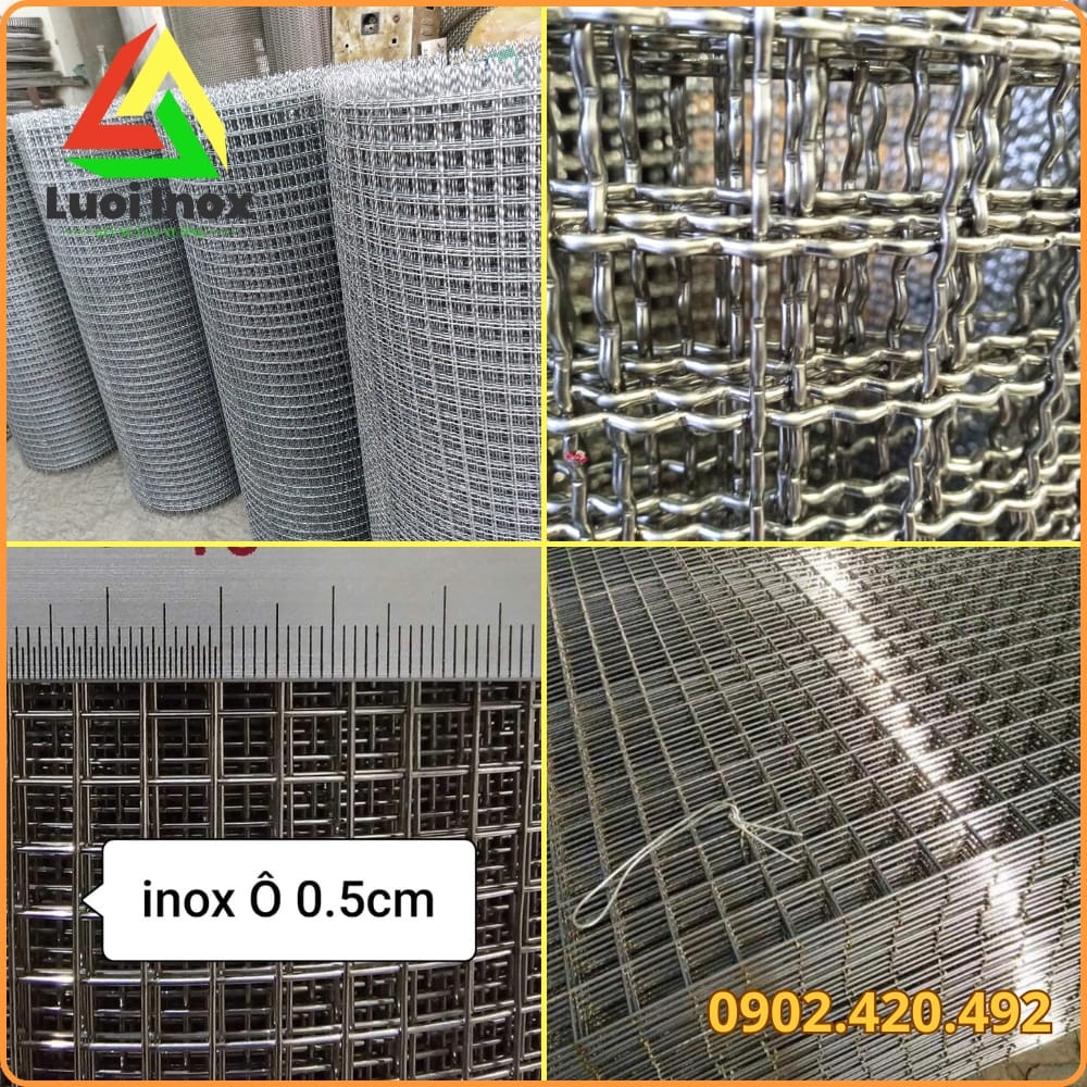 So sánh đường kính sợi lưới inox 50x50 theo mục đích chịu lực khác nhau