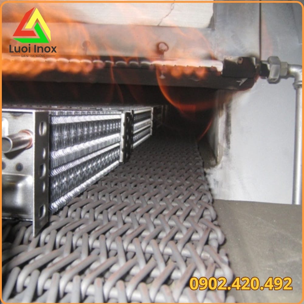 So sánh lưới thép, Teflon và lưới bọc nhựa PVC theo ngưỡng chịu nhiệt
