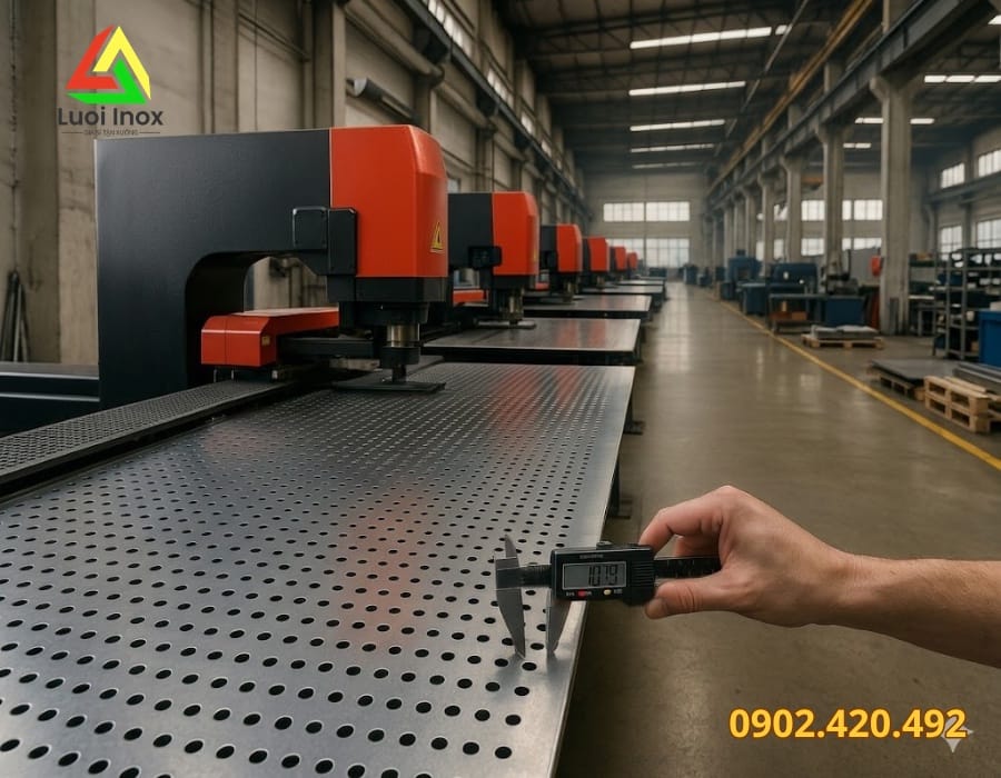 Gia công đục lỗ inox theo yêu cầu, tiêu chuẩn kỹ thuật và quy trình đặt hàng miền Nam