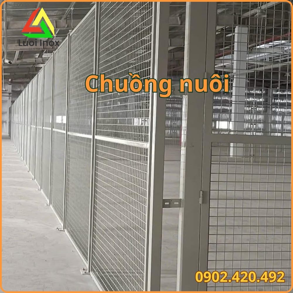 Lưới inox làm chuồng gà vịt chim, chọn mác 201 304 316 và kích thước ô lưới phù hợp