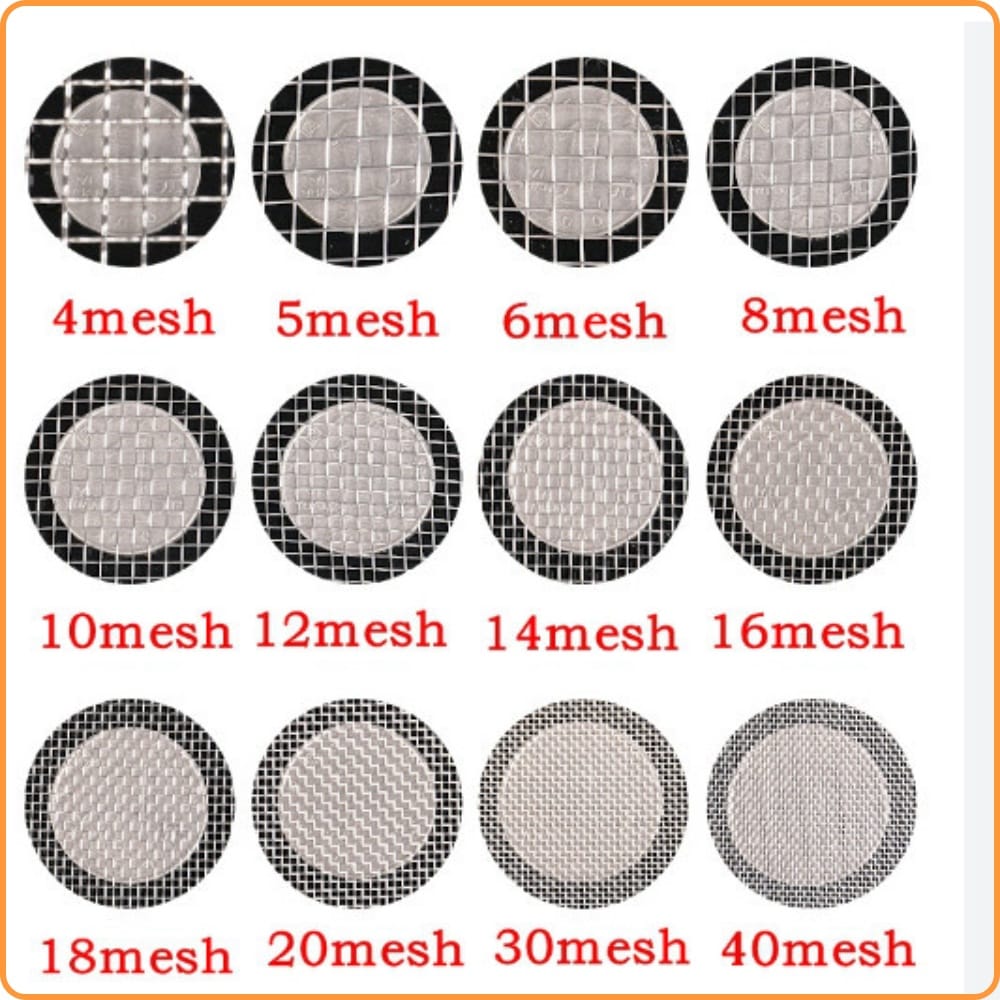 Lưới inox lỗ nhỏ dệt mịn với bảng quy cách mesh, chọn mác 304 316 và báo giá