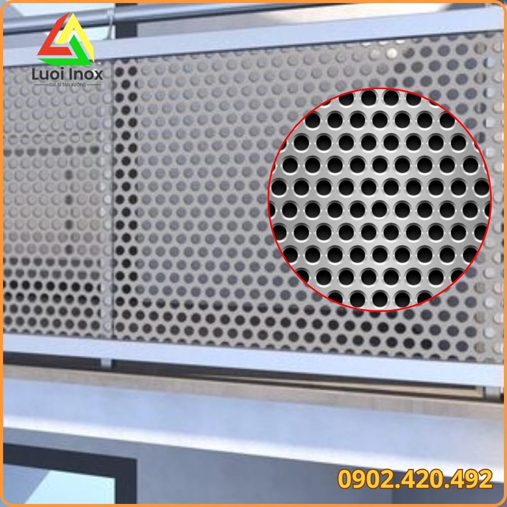Lưới inox trang trí kiểu đan mắt cáo lắp vách ngăn nội thất, chọn mác inox theo vị trí lắp đặt