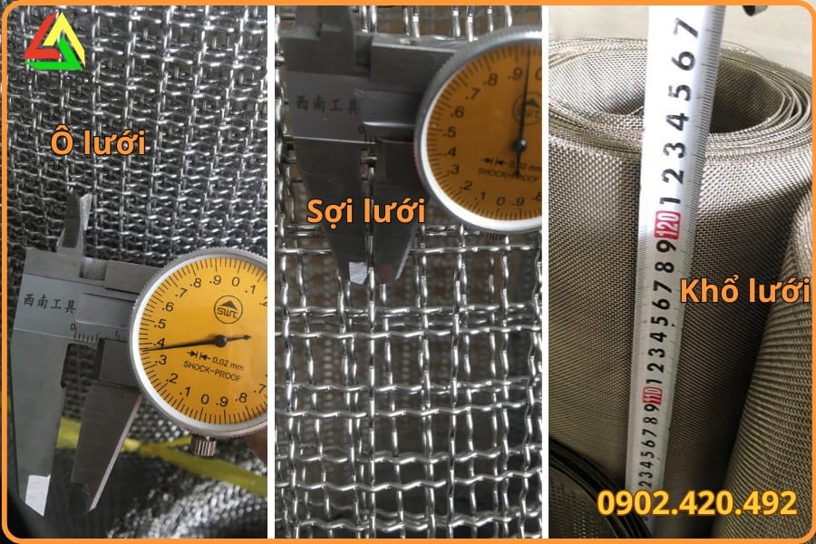 Lưới inox 304 dạng cuộn với bảng quy cách mesh và cách chọn mua đúng mác 304