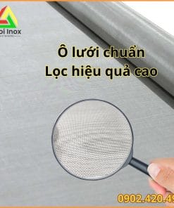 Lưới lọc inox 304 316 cuộn dệt mịn chọn theo mesh và mác vật liệu