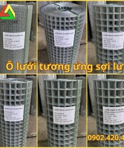 Cuộn lưới thép sợi 1 ly mới xuất xưởng, tham khảo báo giá theo quy cách ô lưới