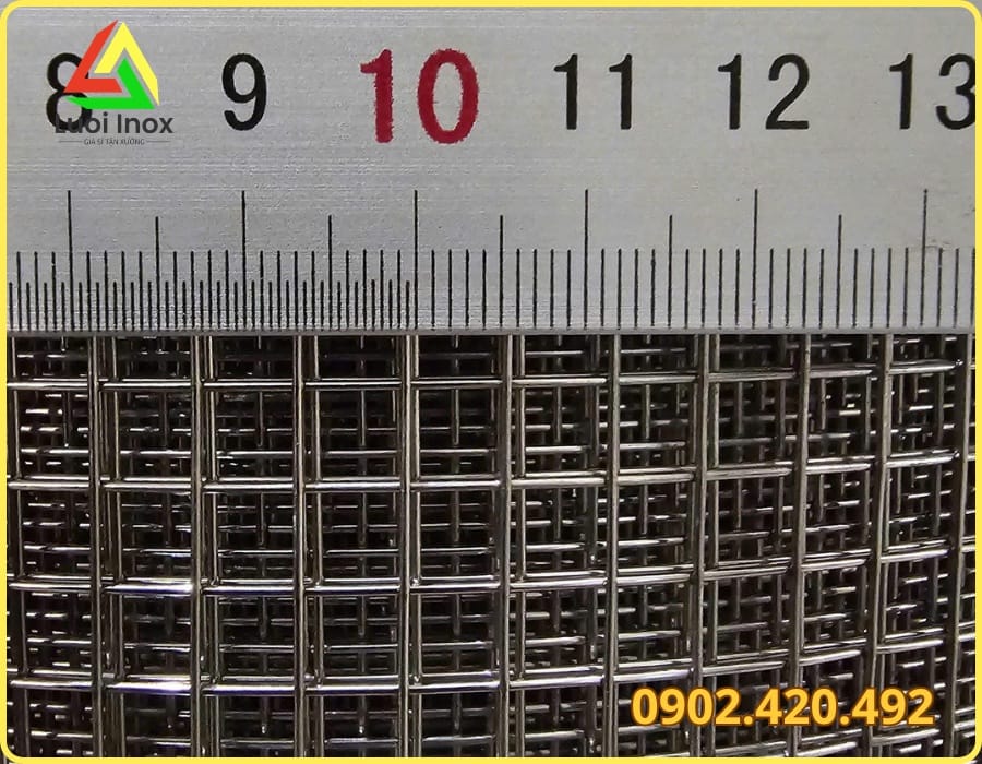 Cuộn lưới thép ô vuông 10x10 mạ kẽm dùng trát tường, kèm bảng giá và quy cách mới nhất