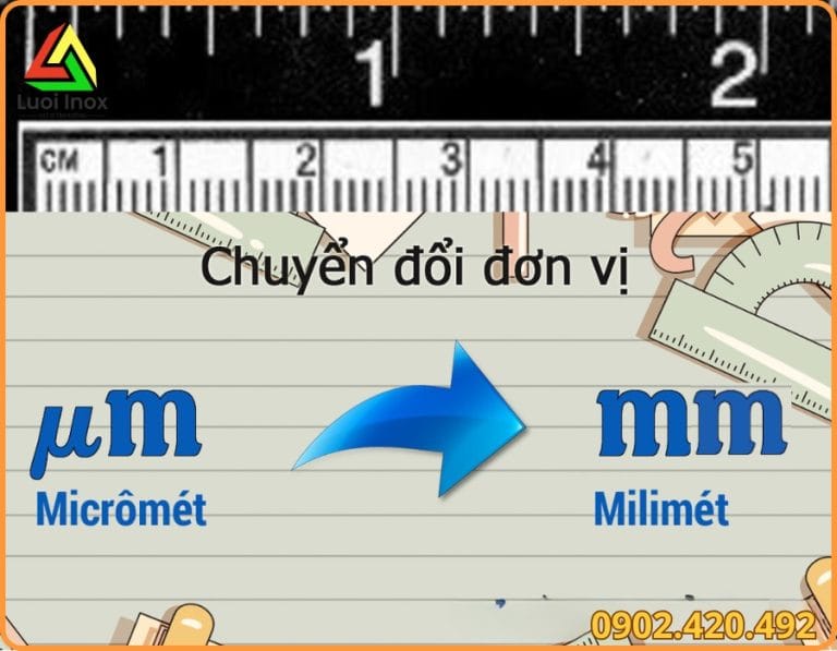 Micron là gì, cách quy đổi micron sang mm inch và ứng dụng đo lớp mạ kẽm ngành thép