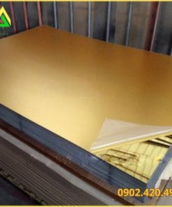 Tấm inox vàng gương bóng loáng phân biệt với vàng sọc và vàng xước khi chọn mua