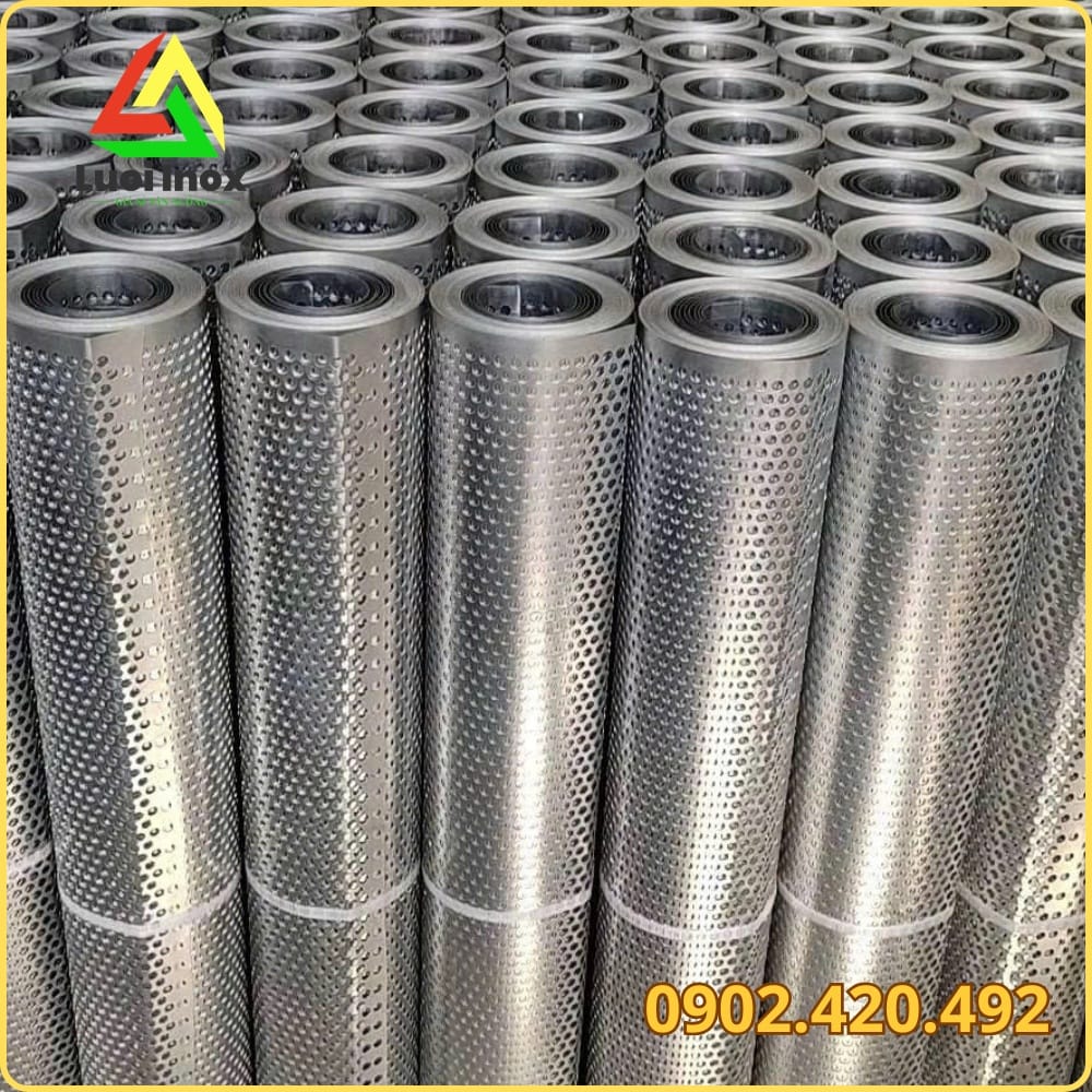 Tôn dập lỗ là gì, quy cách, nguyên tắc đặt gia công và ứng dụng thực tế