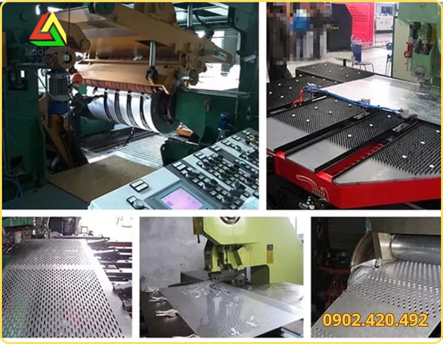Bảng giá gia công đục lỗ inox theo độ dày tấm, số lượng lỗ tại Lưới Inox Giá Sỉ