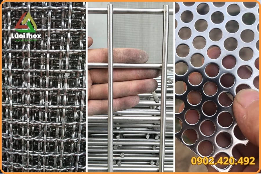 Bảng giá tham khảo lưới inox 304 theo ô lưới và đường kính sợi mỗi m2