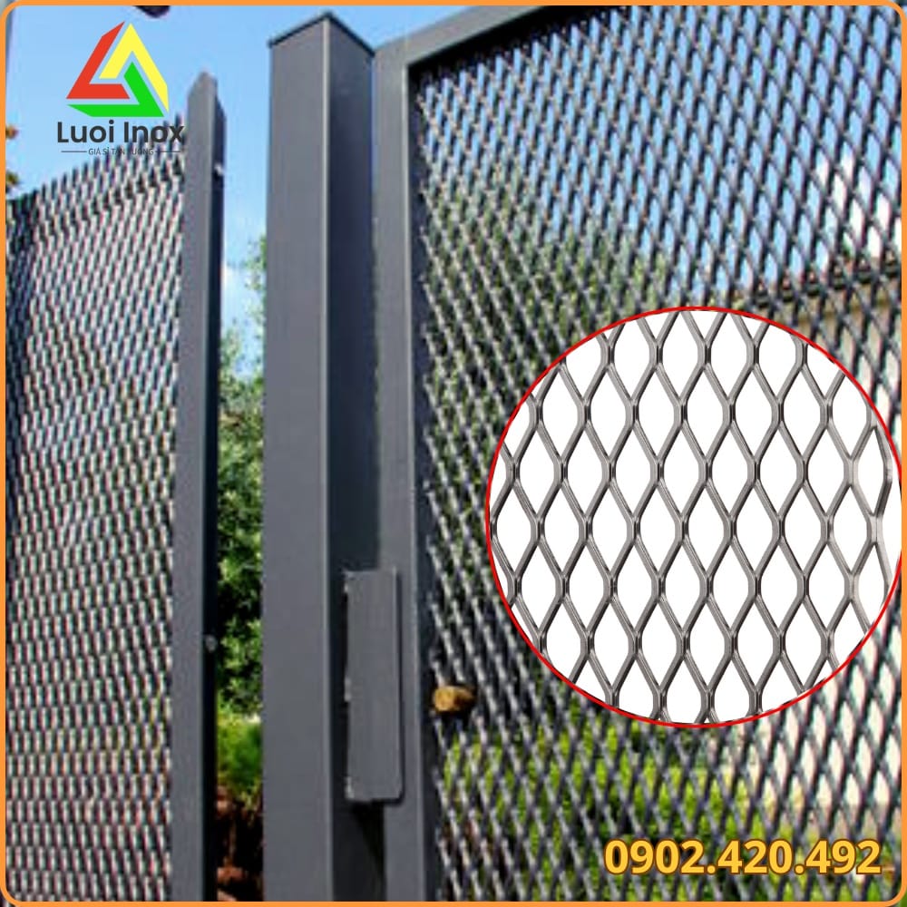Cuộn lưới inox trang trí khổ 1m đóng gói chuẩn bị giao cho công trình lắp đặt