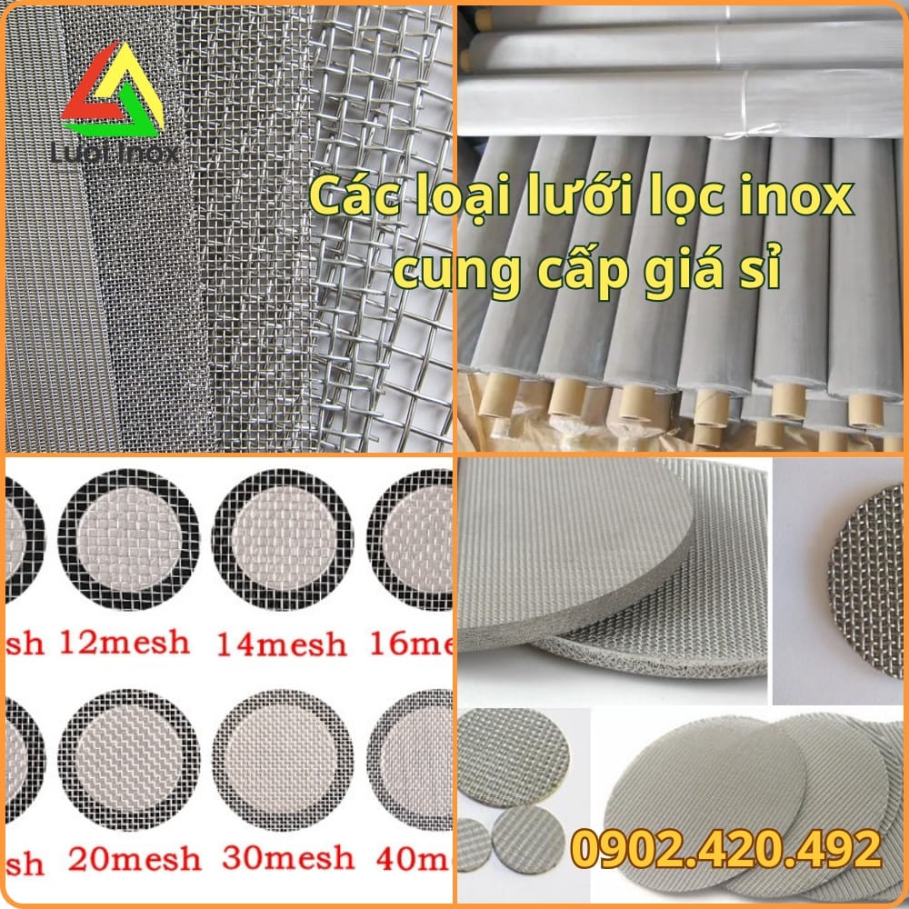 Bảng giá tham khảo lưới lọc inox theo mác và số mesh khác nhau