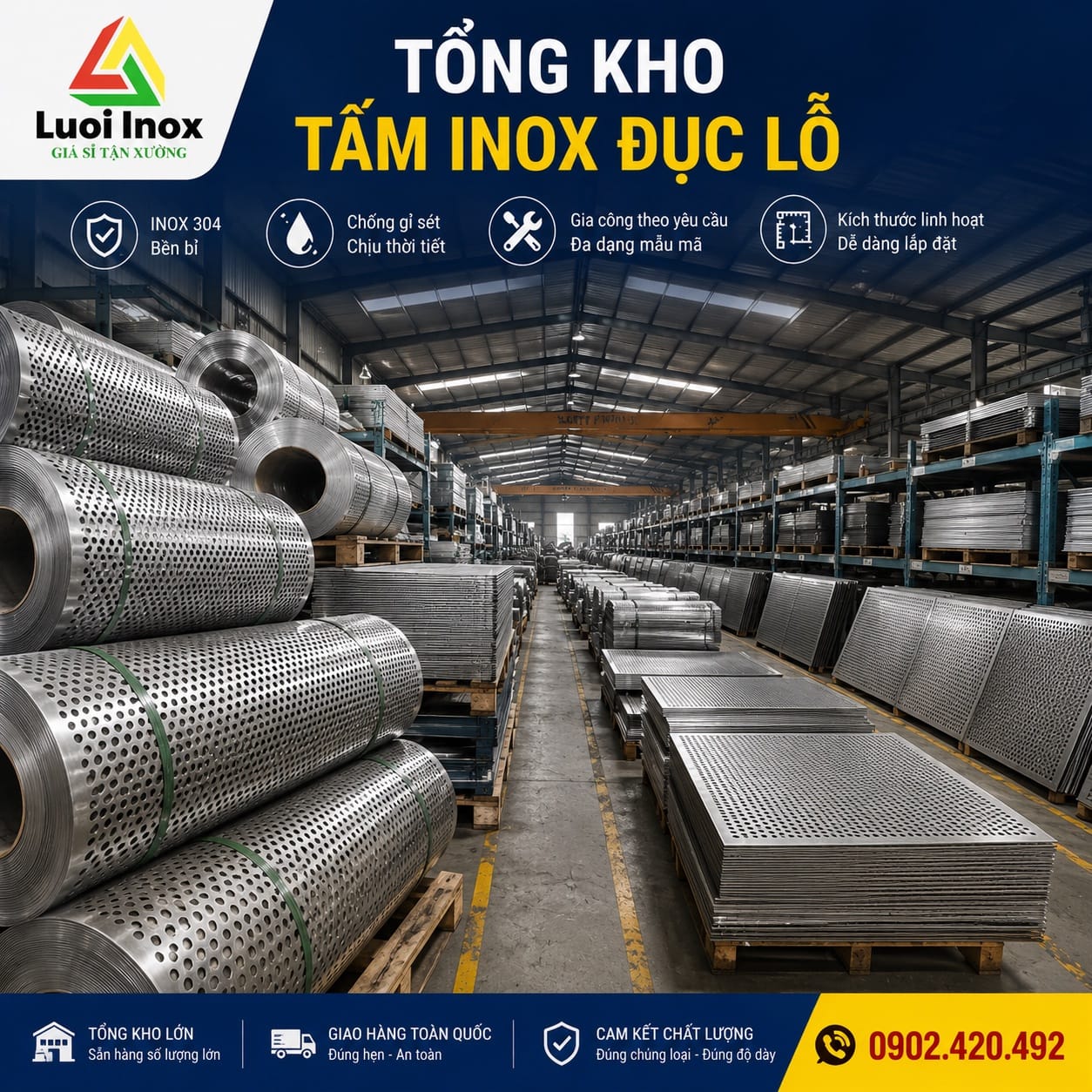Bảng giá tham khảo tấm inox đục lỗ theo độ dày và các yếu tố ảnh hưởng giá