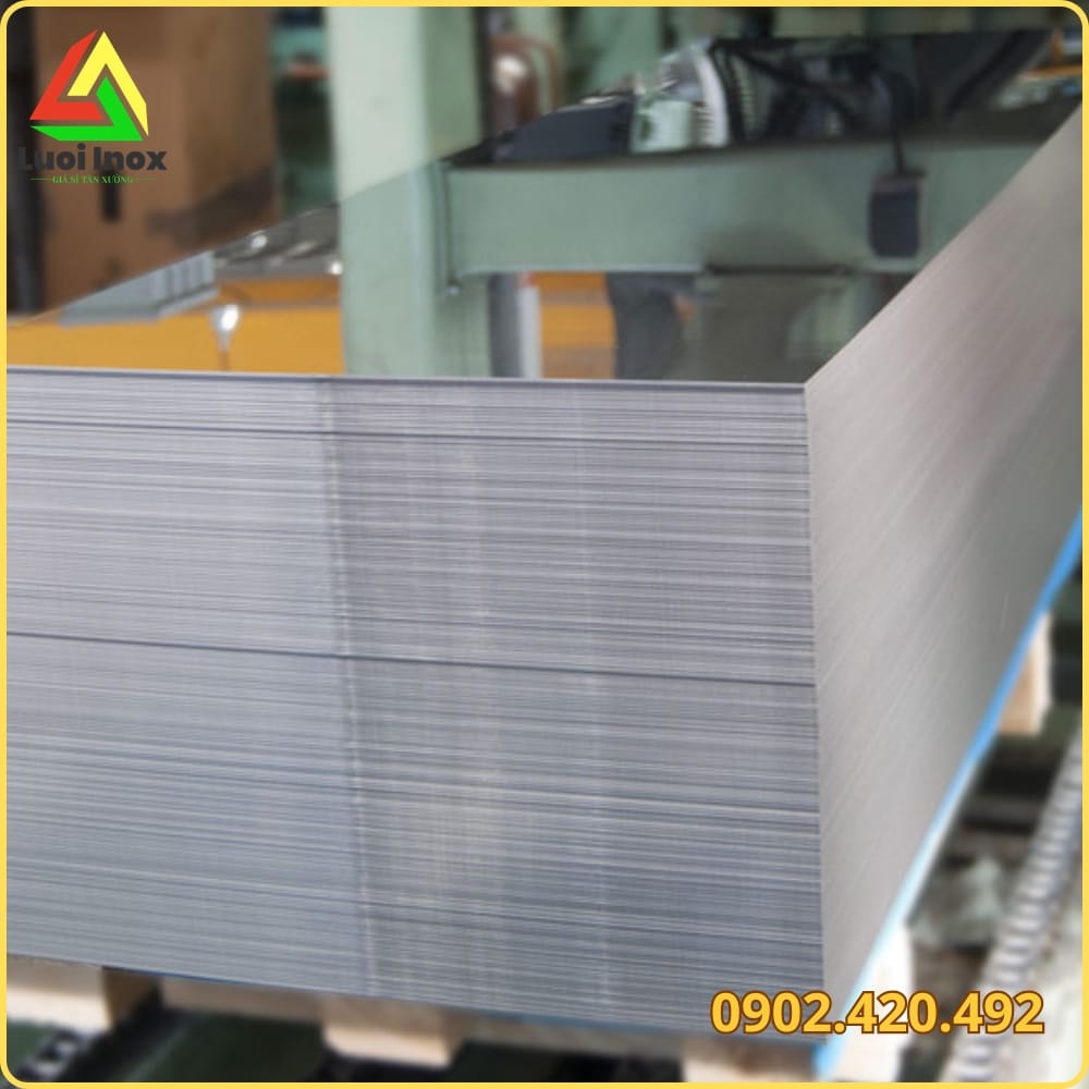 Sơ đồ công thức tính trọng lượng tấm inox mỏng theo độ dày và khổ tấm