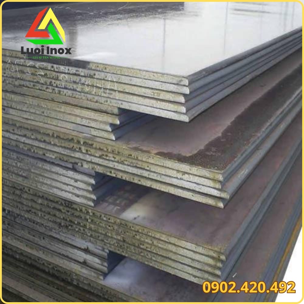 Kho bãi thép tấm dày 10mm sẵn hàng chờ giao, báo giá theo mác thép và khổ đặt