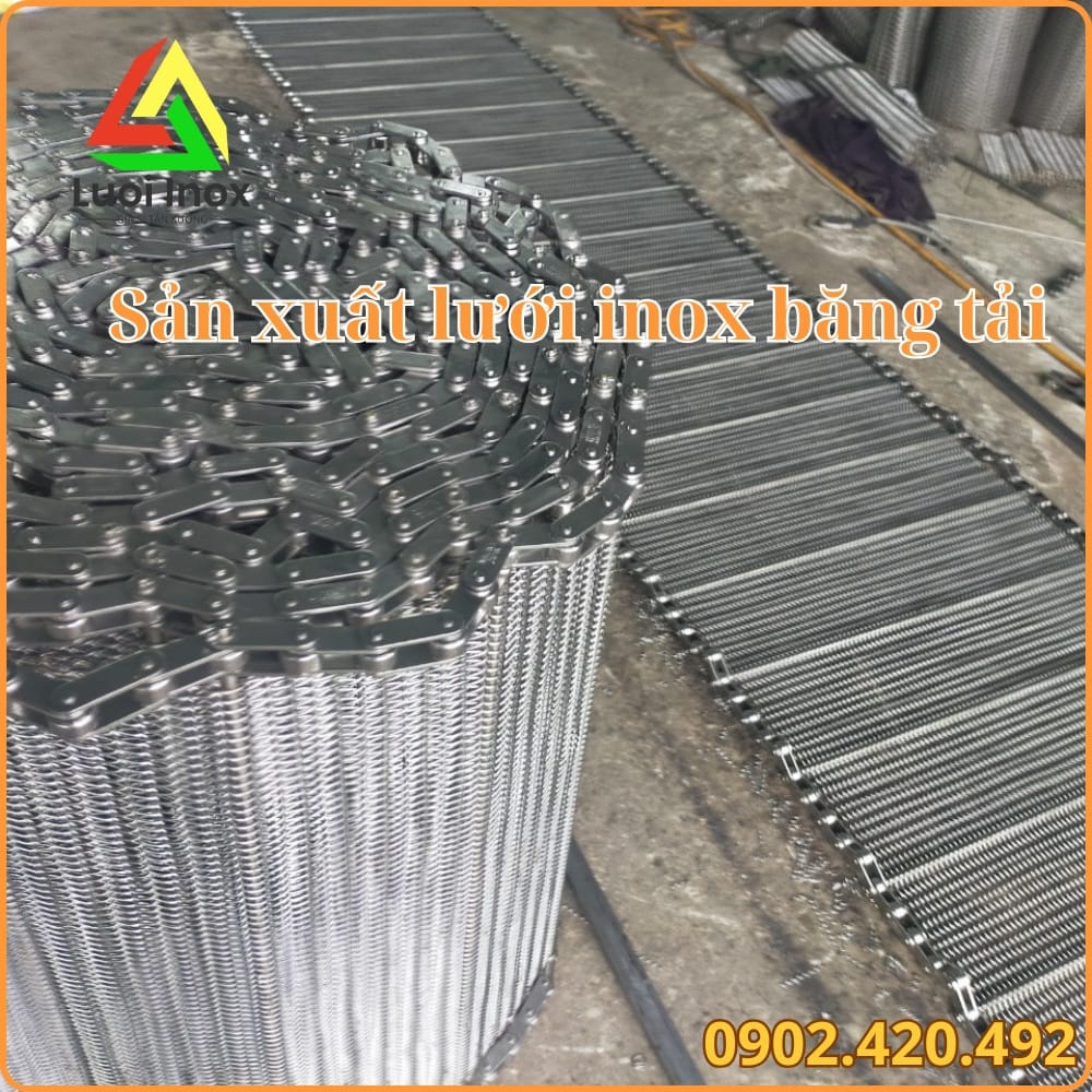 Các yếu tố ảnh hưởng giá băng tải xích inox theo kích thước, mác và phụ kiện