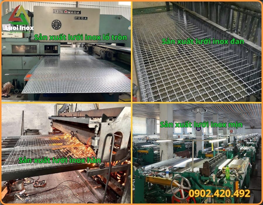 So sánh đường kính sợi và mắt lưới inox 304 ảnh hưởng đơn giá cuộn