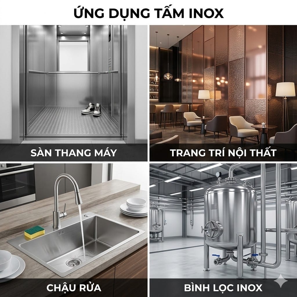 Thao tác thử nam châm để phân biệt nhanh mác inox trên tấm mỏng