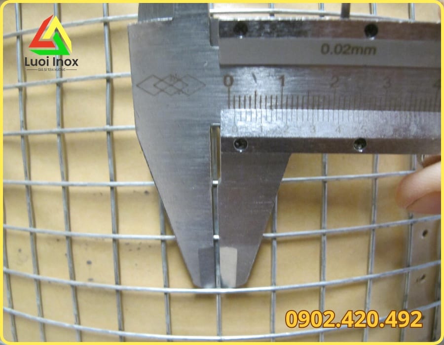 Bảng thông số quy cách khổ 1m 1,2m 1,5m và chiều dài cuộn lưới thép ô vuông 10x10