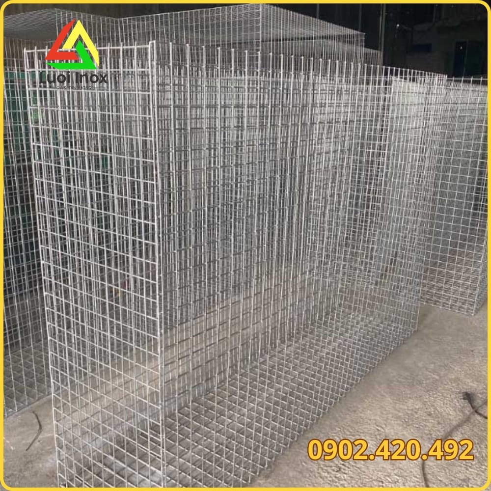 Bảng quy cách module rọ đá và kích thước ô lưới hàng rào lưới thép phổ biến