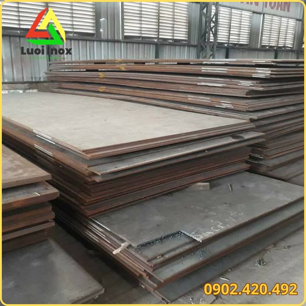 Tấm thép CT3 cán nóng với độ dày và khổ tấm đa dạng theo quy cách công trình