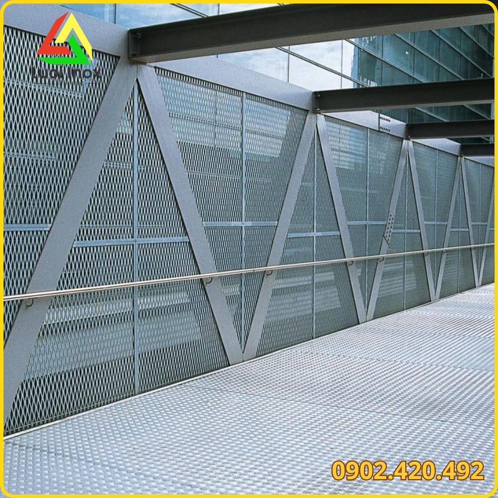 Bảng quy cách kích thước mắt lưới hình thoi từ 25x50 đến 45x90mm cho sàn thao tác