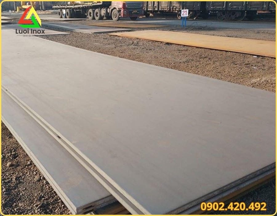 Thép tấm hợp kim bổ sung nguyên tố Cr Mn Mo để tăng độ cứng chịu mài mòn