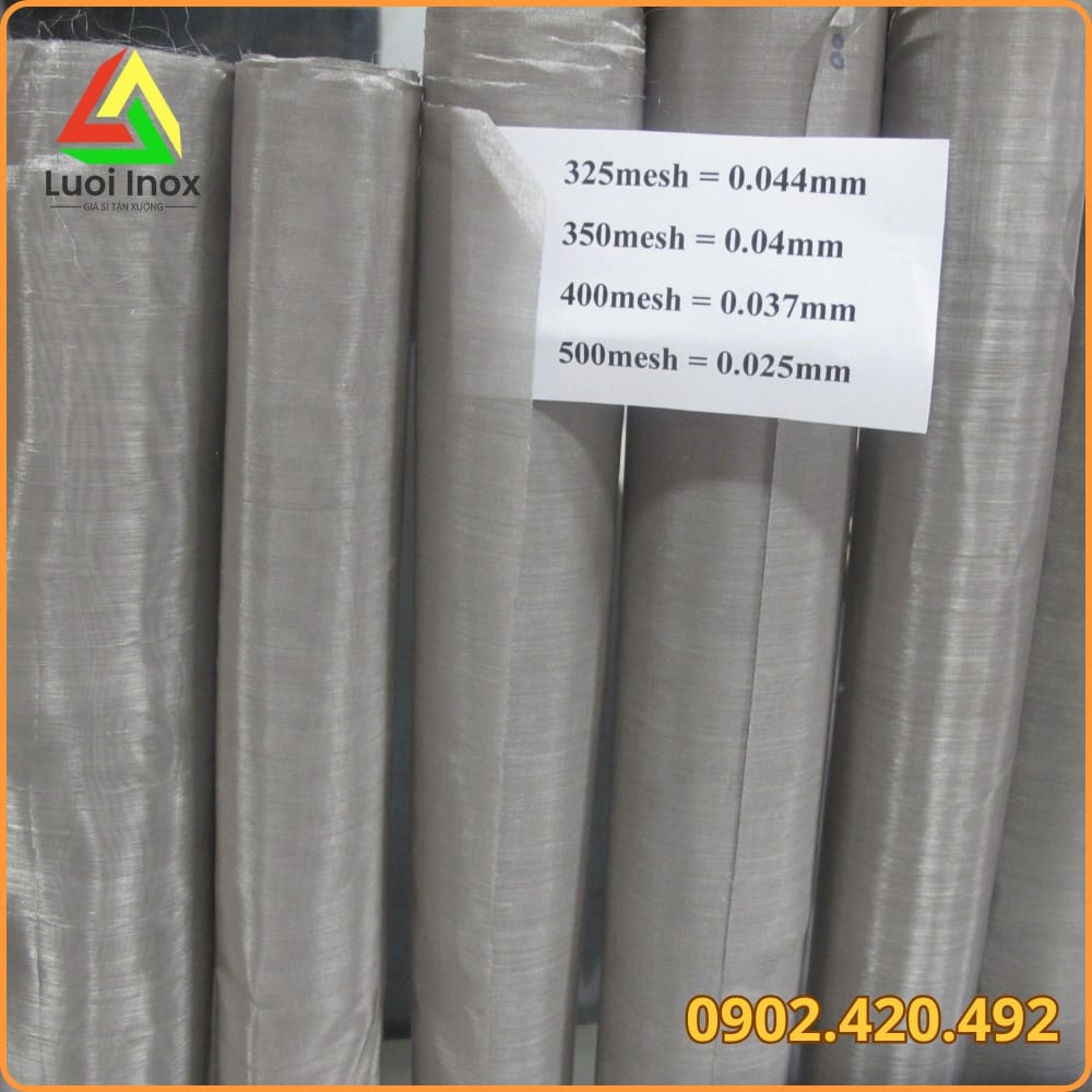 Bảng quy đổi mesh sang micron và mm giúp chọn cấp lọc lưới inox mịn chính xác