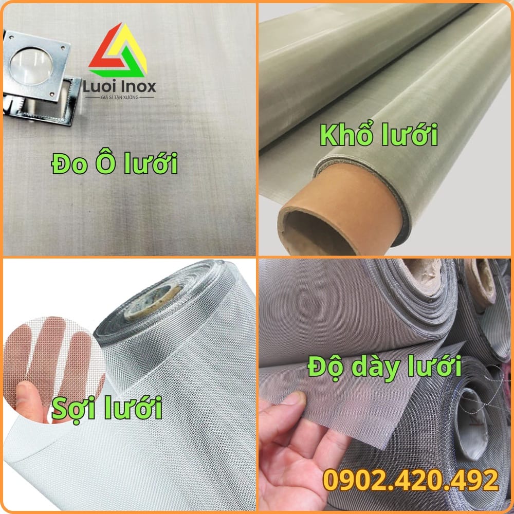 Sơ đồ tách hai quyết định chọn mesh theo hạt và mác inox theo môi trường