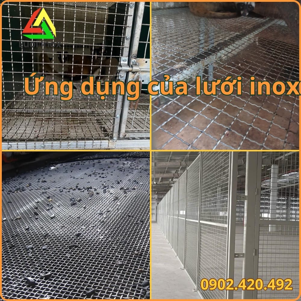 Lưới thép không gỉ dùng lọc thực phẩm hóa chất và làm hàng rào khu vực ẩm ven biển