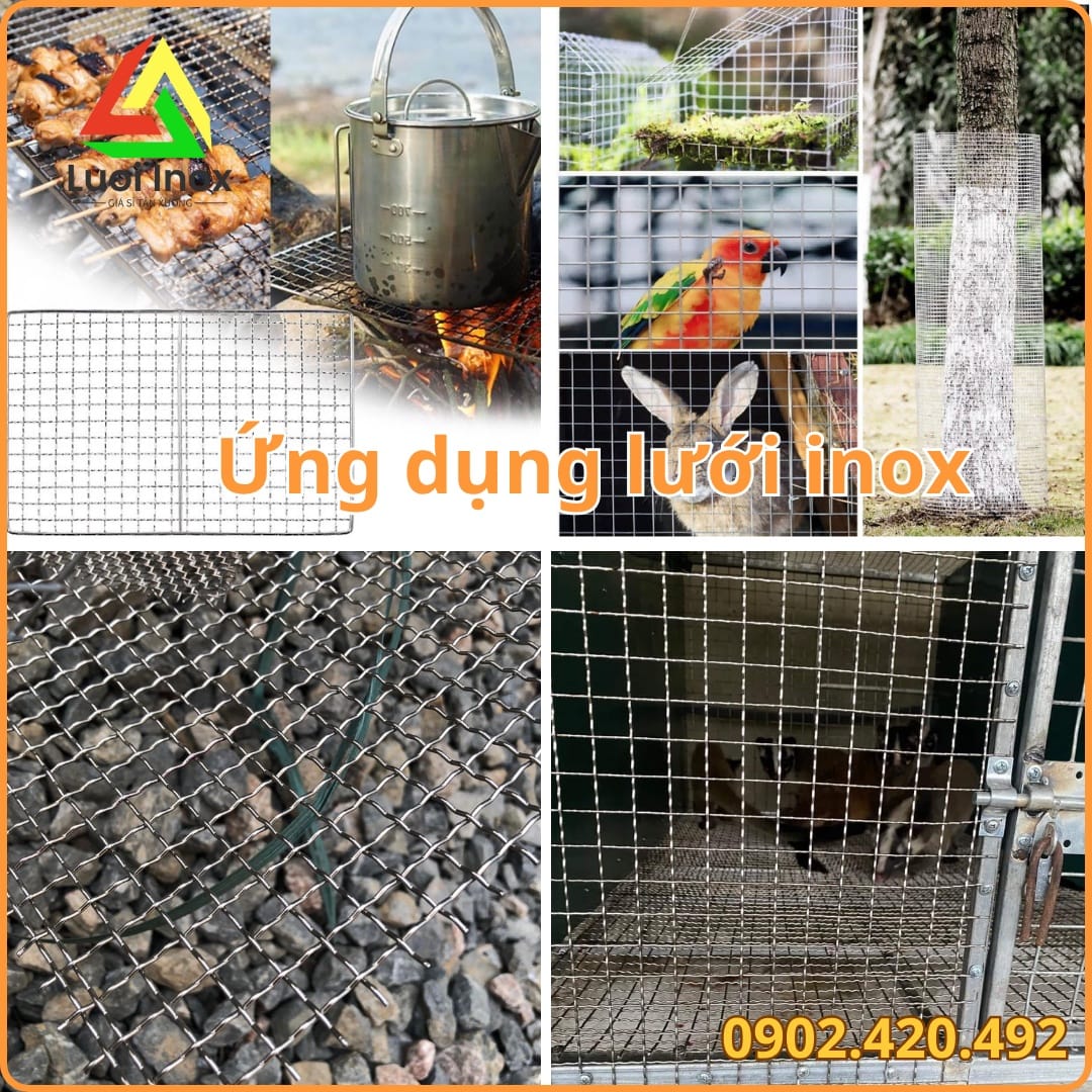 Lưới đan inox lắp trong dây chuyền lọc và băng tải thực phẩm chịu vệ sinh khử trùng