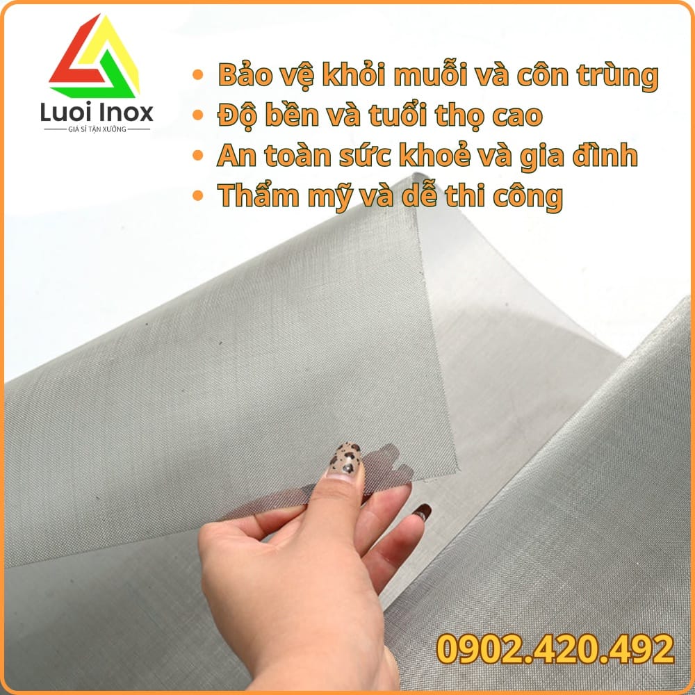 Mối hàn lưới chống muỗi inox sau thời gian dùng, dấu hiệu phân biệt hàng kém chất lượng