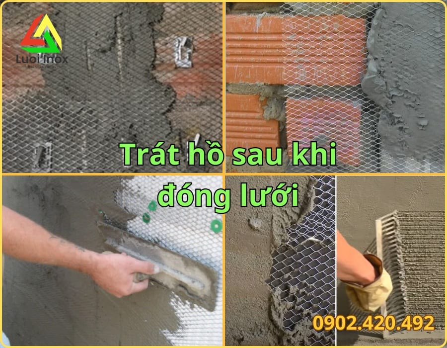Vết nứt chân chim trên tường do thiếu lưới trát tường tại điểm liên kết vật liệu